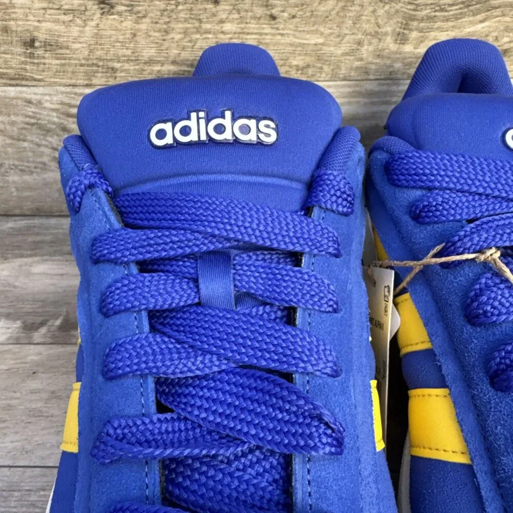 Adidas Grand Court Alpha 00s Men’s Sneakers Blue Yellow Size 11 New JI1714